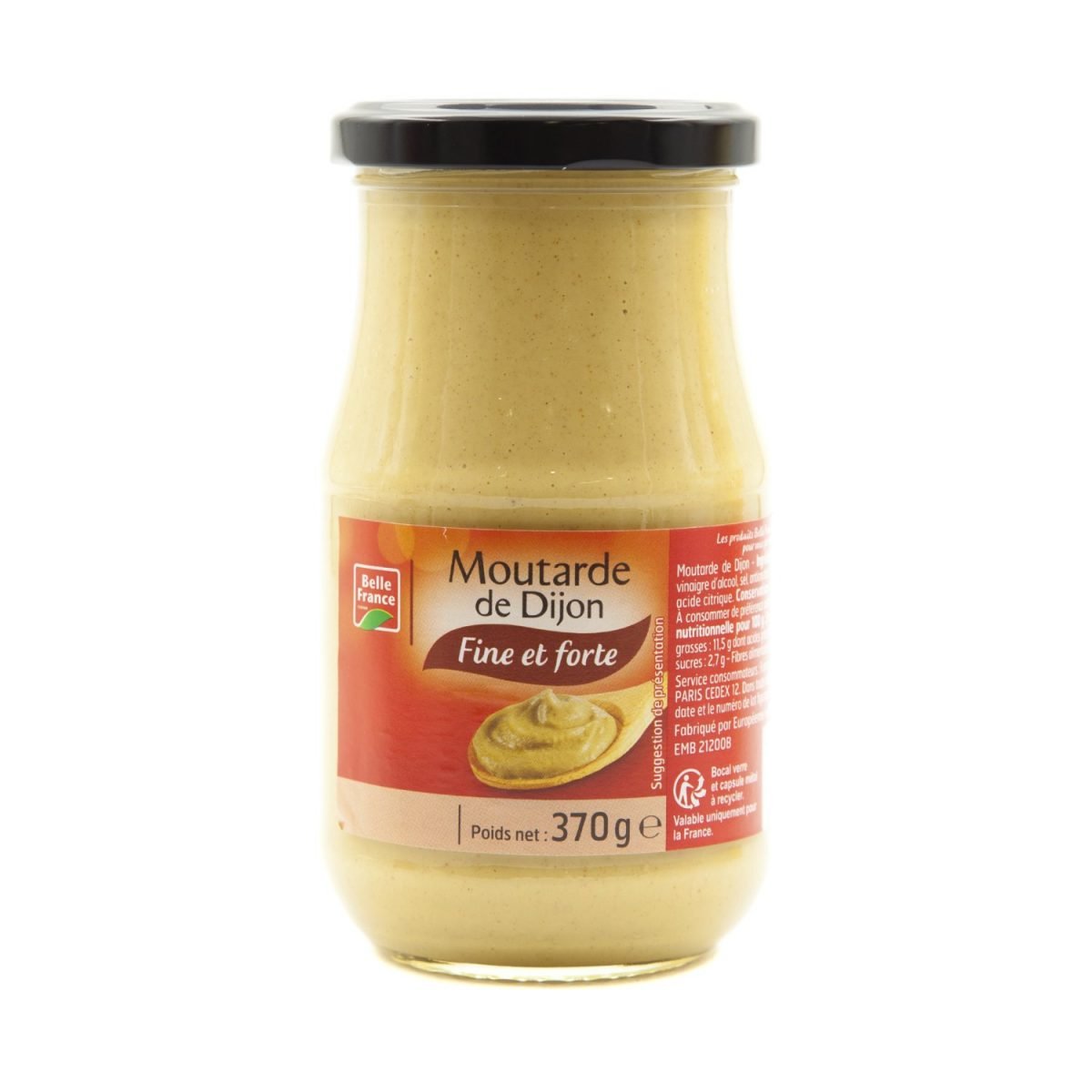 MOUTARDE FINE ET FORTE 370G BF – Image 1