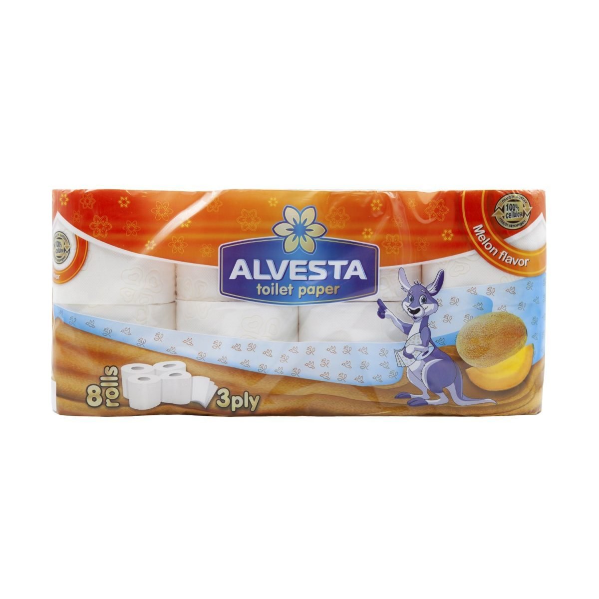 ALVESTA PAPIER TOILETTE 3PLI *8 PARFUM MELON – Image 1